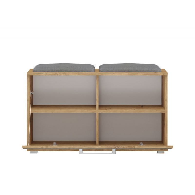 SZAFKA NA BUTY SIEDZISKO SCHOWEK OPAL DĄB ARTISAN