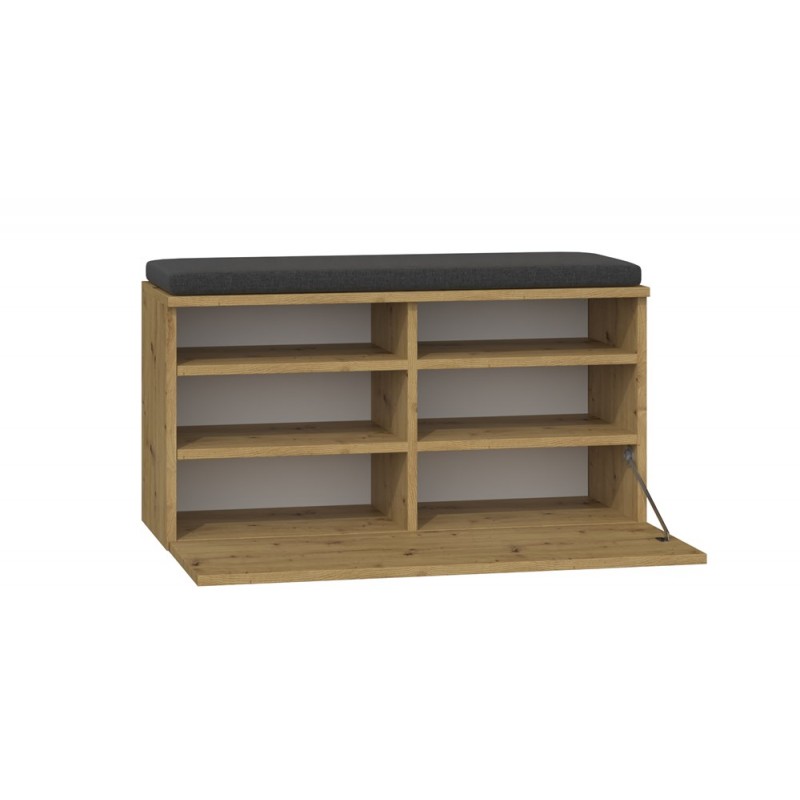 SZAFKA NA BUTY SIEDZISKO SCHOWEK RIVA DĄB ARTISAN