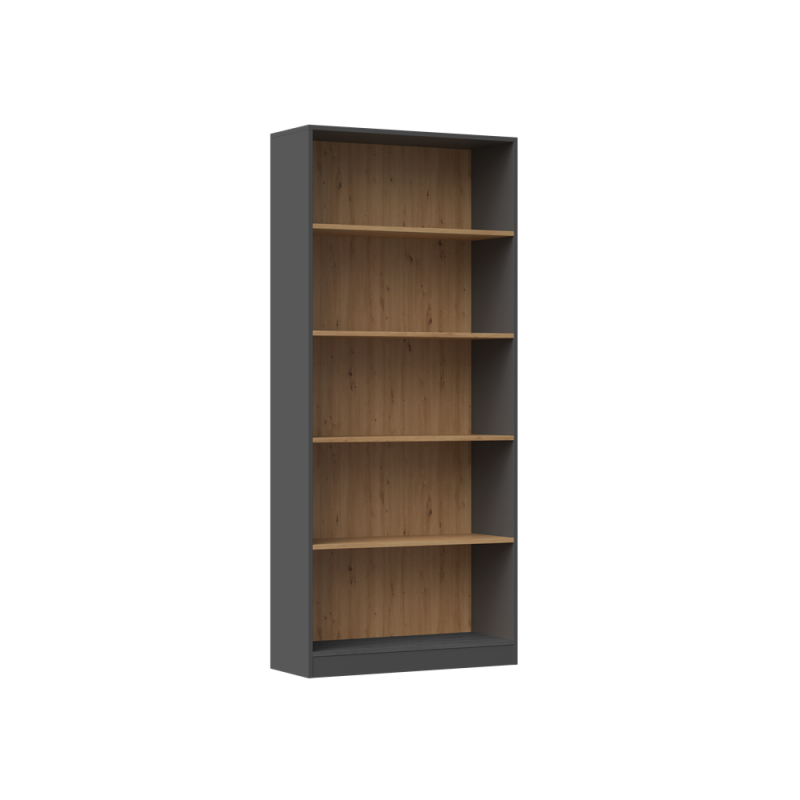 REGAŁ R80 - ANTRACYT / DĄB ARTISAN REGAŁ R80 - ANTRACYT / DĄB ARTISAN