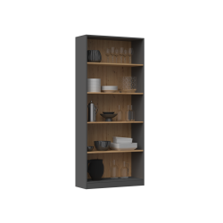 REGAŁ R80 - ANTRACYT / DĄB ARTISAN REGAŁ R80 - ANTRACYT / DĄB ARTISAN