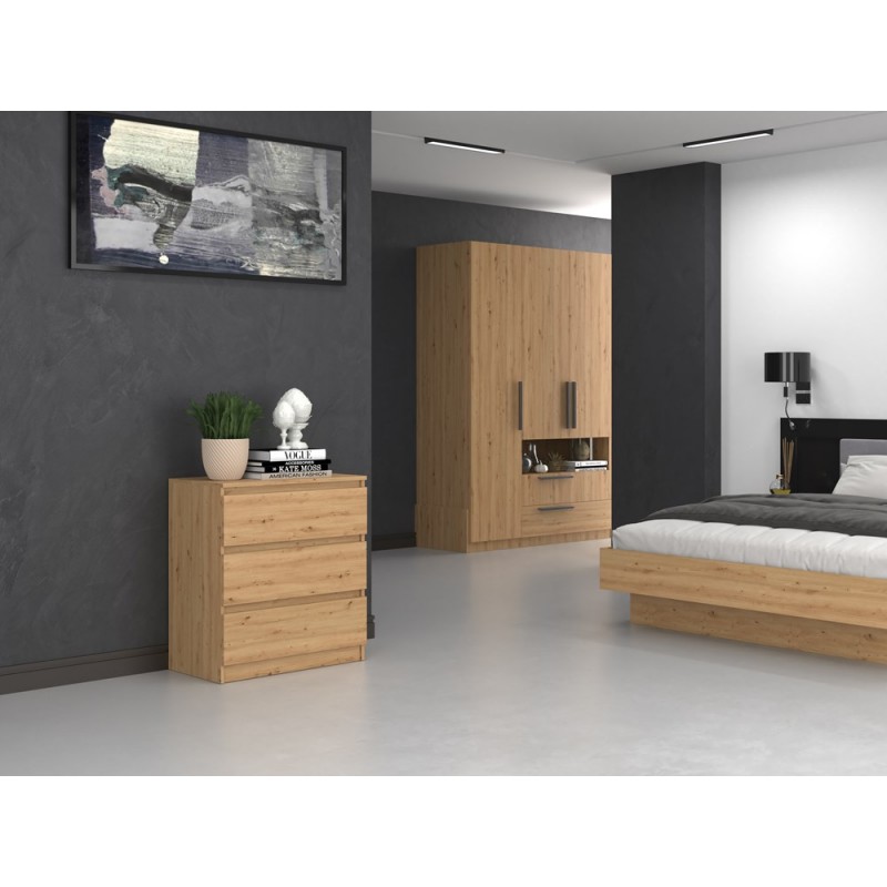 KOMODA MALWA M3 70 - DĄB ARTISAN