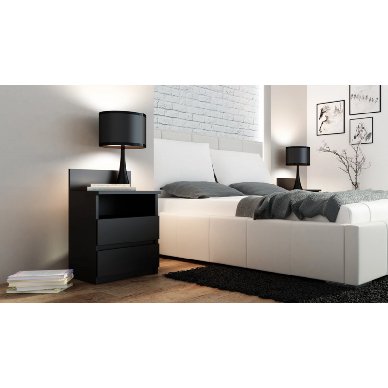 SZAFKA NOCNA MALWA M1 - CZERŃ