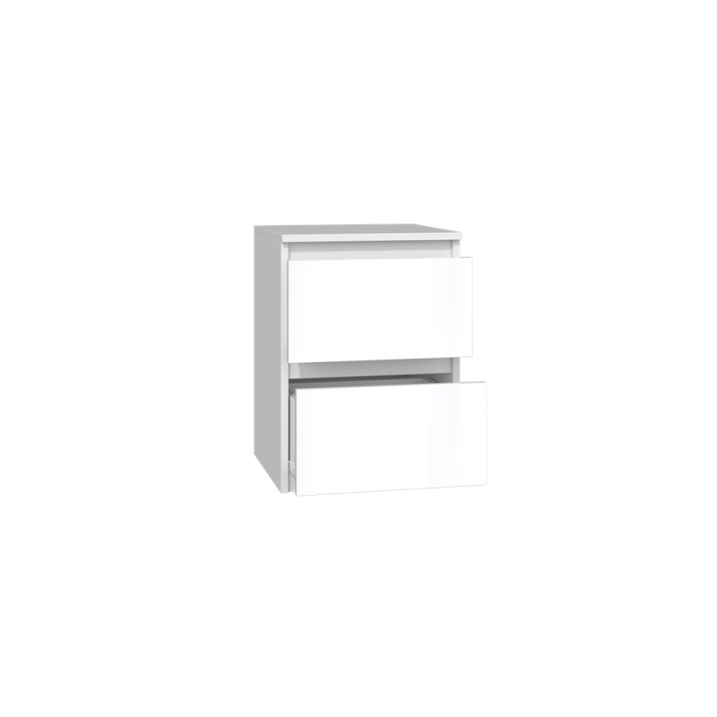 SZAFKA NOCNA MALWA M2 - BIEL POŁYSK