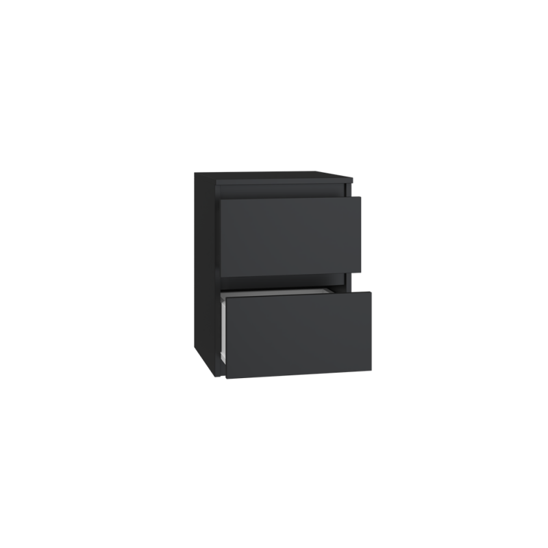 SZAFKA NOCNA MALWA M2 - CZERŃ