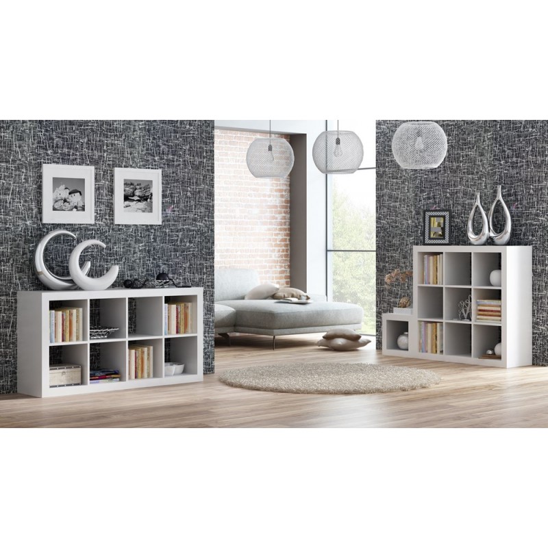 STOLIK NOCNY / REGAŁ KALAX 1x1 - BIEL