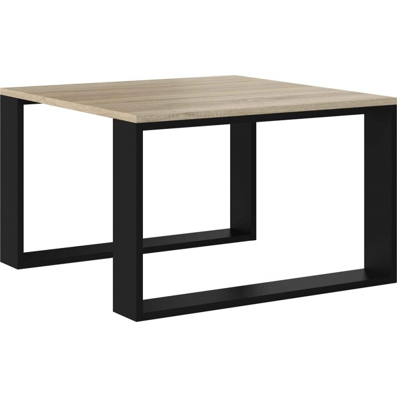 STOLIK KAWOWY ŁAWA LOFT MODERN MINI DĄB SONOMA CZERŃ