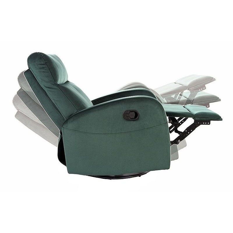 FOTEL ROZKŁADANY OLIMP VELVET ZIELONY BLUVEL 78