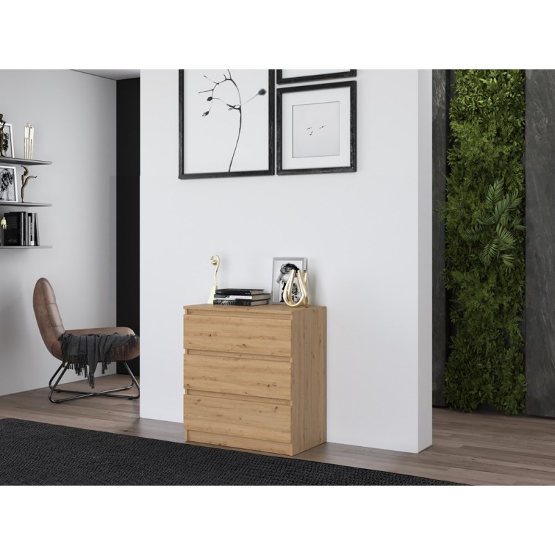 KOMODA MALWA M3 70 - DĄB ARTISAN