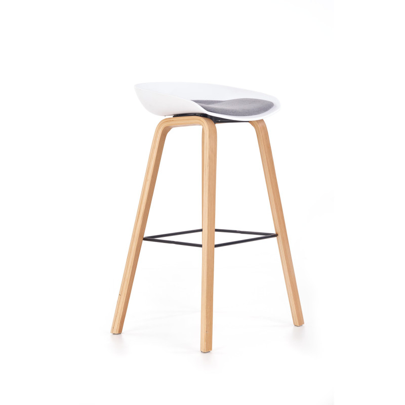 H86 hoker biało / popiel (1p 2szt)