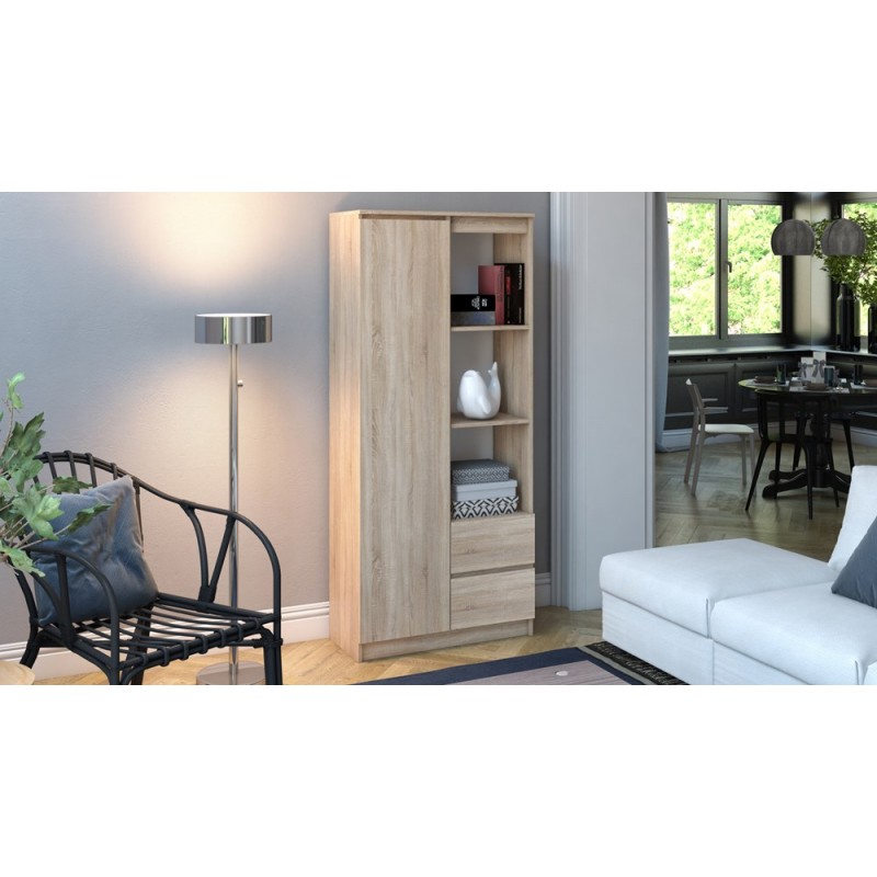 REGAŁ RS-80 BILY - DĄB SONOMA