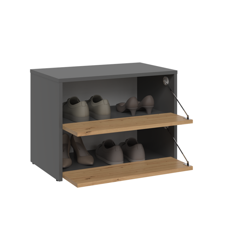 SZAFKA NA BUTY MODO ANTRACYT / DĄB ARTISAN