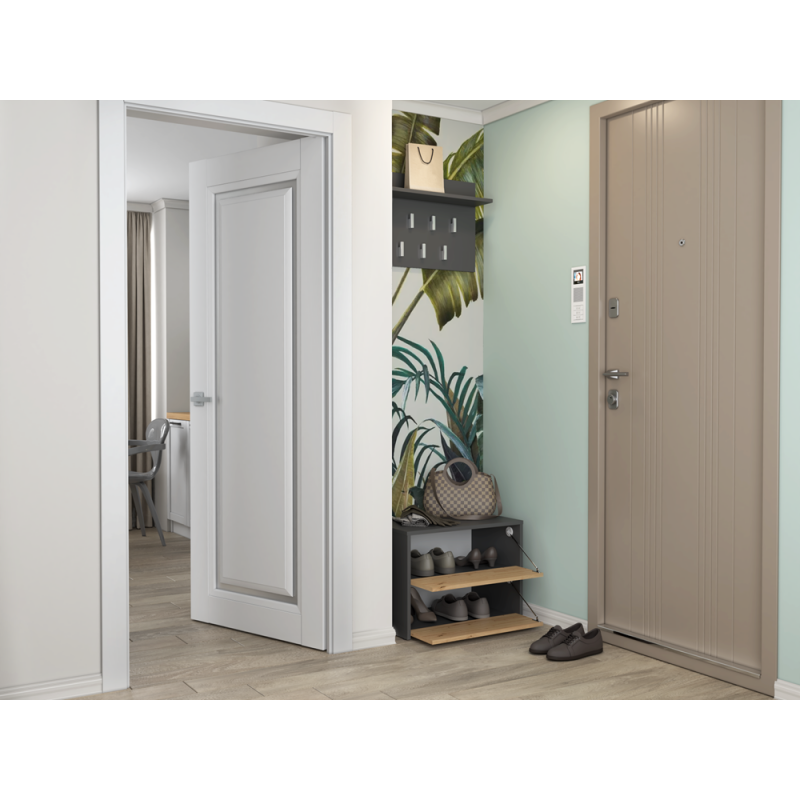 SZAFKA NA BUTY MODO ANTRACYT / DĄB ARTISAN