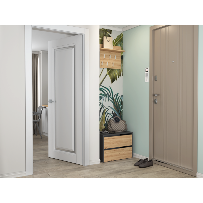 SZAFKA NA BUTY MODO ANTRACYT / DĄB ARTISAN