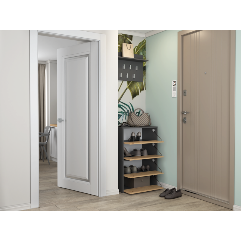 SZAFKA NA BUTY MODO ANTRACYT / DĄB ARTISAN