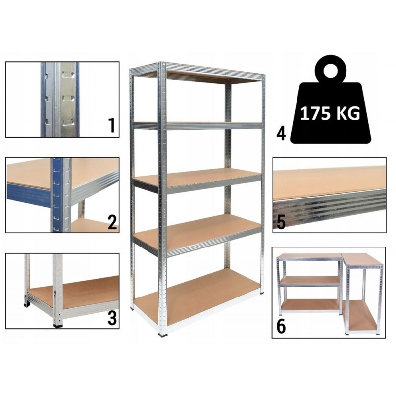 REGAŁ MAGAZYNOWY METALOWY G9030