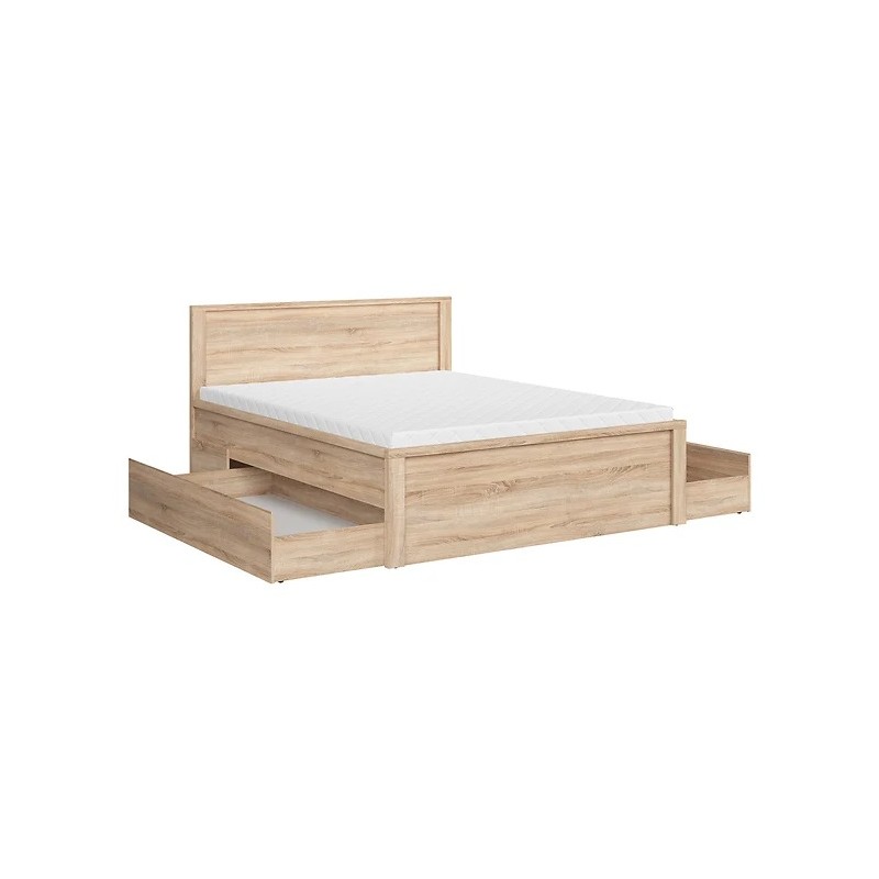 Łóżko 160 Kaspian Black Red White