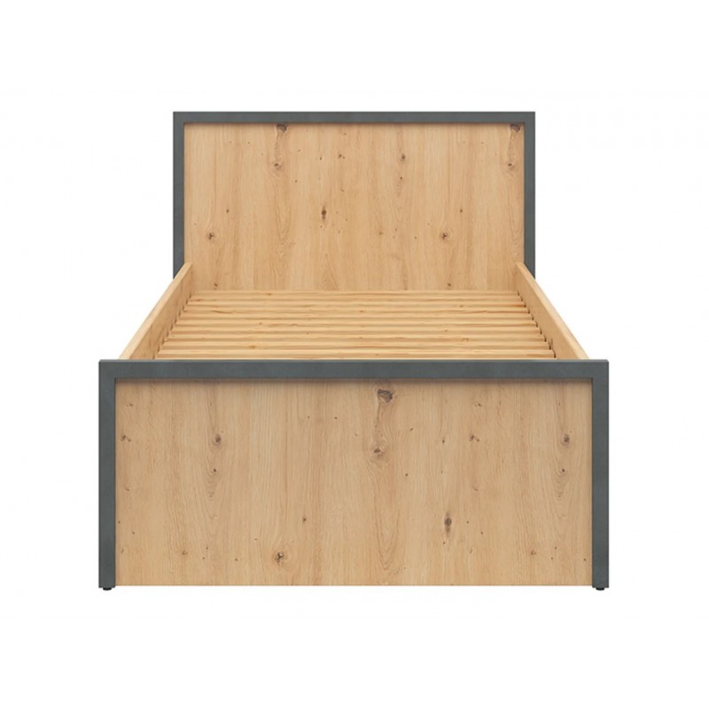 Łóżko 90 Weston Black Red White sosna old style/matera