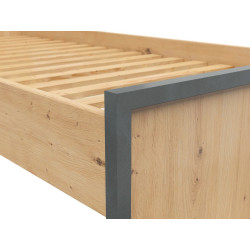 Łóżko 90 Weston Black Red White sosna old style/matera Łóżko 90 Weston Black Red White sosna old style/matera