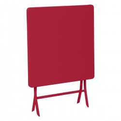 Stół kwadratowy składany Greensboro       czerwony