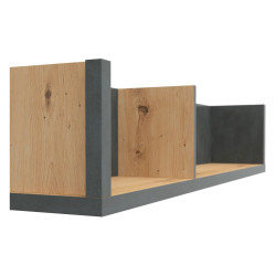 Półka Weston Black Red White sosna old style/matera