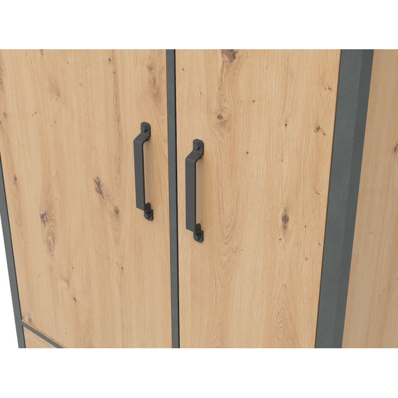 Szafa 90 Weston Black Red White sosna old style/matera