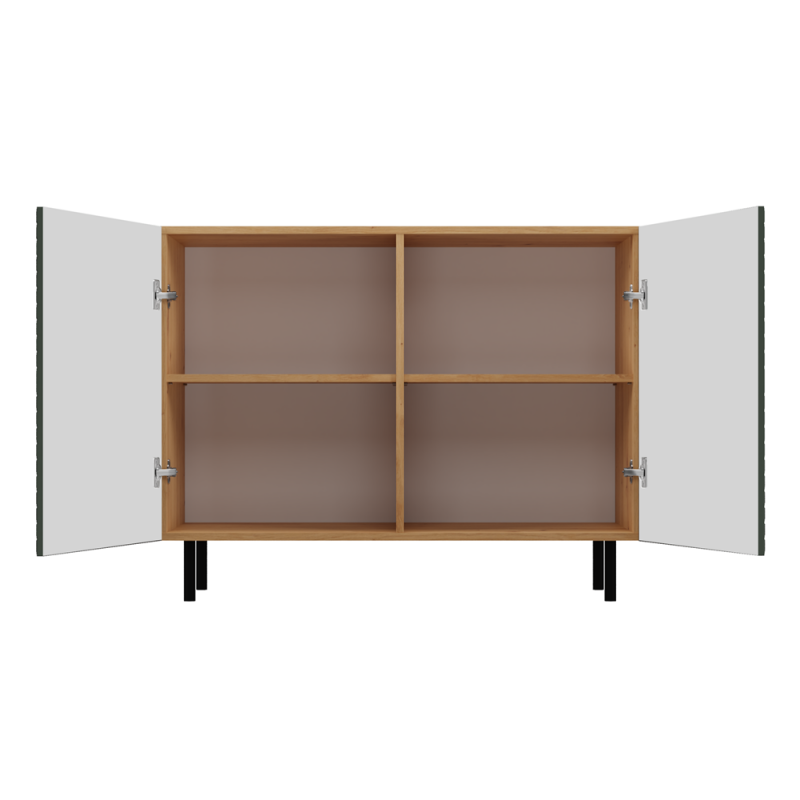 KOMODA KAMA 2 DRZWI SLIM ARTISAN/ZIELEŃ KOMPLET