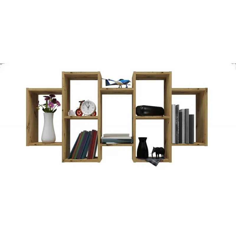 REGAŁ WISZĄCY BILBAO 7.0 ŚCIENNY PÓŁKI DĄB ARTISAN