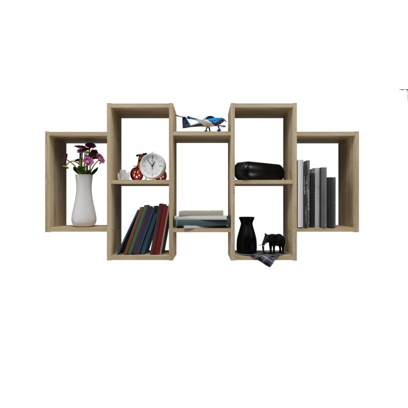 REGAŁ WISZĄCY BILBAO 7.0 ŚCIENNY PÓŁKI DĄB SONOMA