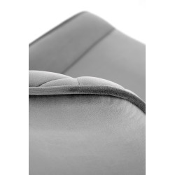 K520 krzesło nogi - czarne, siedzisko - ciemny popiel