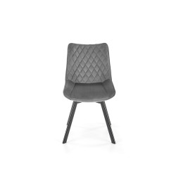 K520 krzesło nogi - czarne, siedzisko - ciemny popiel