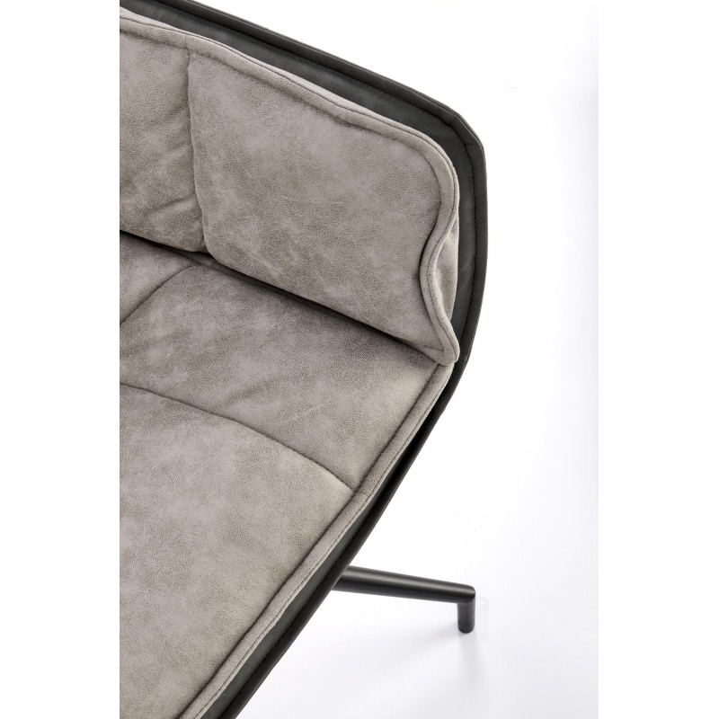 Krzesło Granada popielaty / czarny