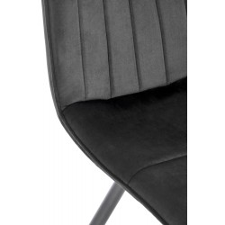 Krzesło tapicerowane Breeze czarne
