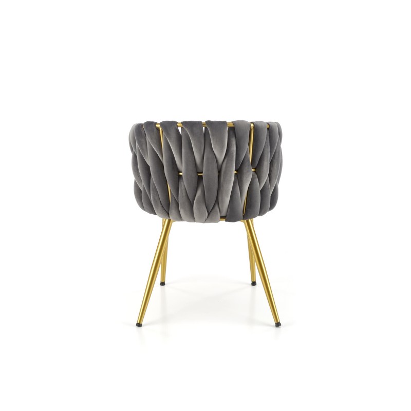 Krzesło tapicerowane Angelic popielate