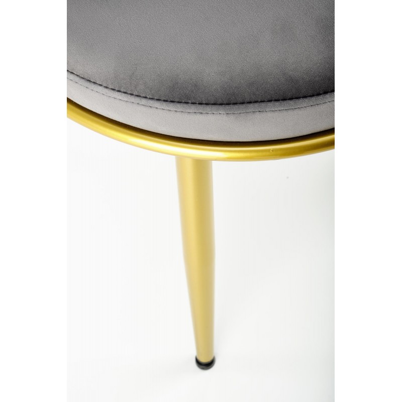 Krzesło tapicerowane Angelic popielate