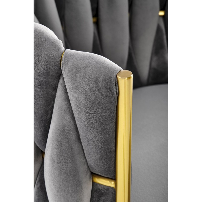 Krzesło tapicerowane Angelic popielate