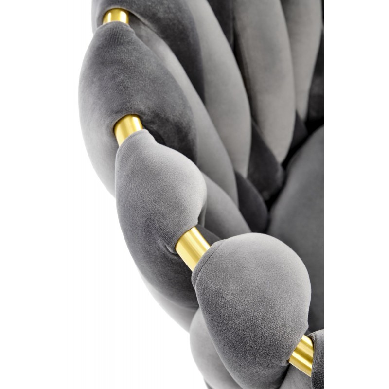 Krzesło tapicerowane Angelic popielate