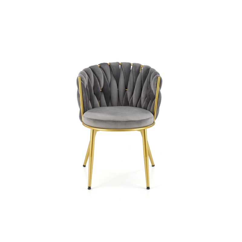 Krzesło tapicerowane Angelic popielate