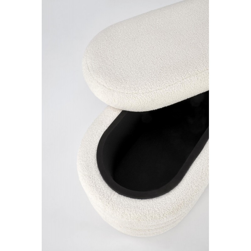 BLISS ławka z funkcją pojemnika, kremowy