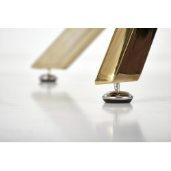 RAYMOND 2 stół, blat - biały marmur, nogi - złoty RAYMOND 2 stół, blat - biały marmur, nogi - złoty