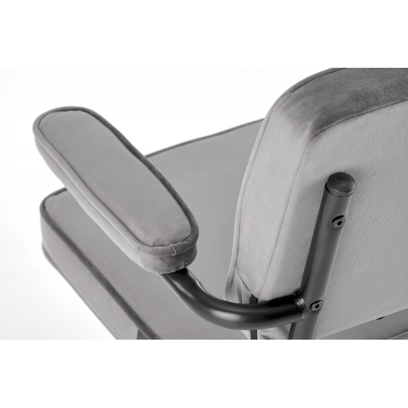 FIDEL fotel gabinetowy popielaty