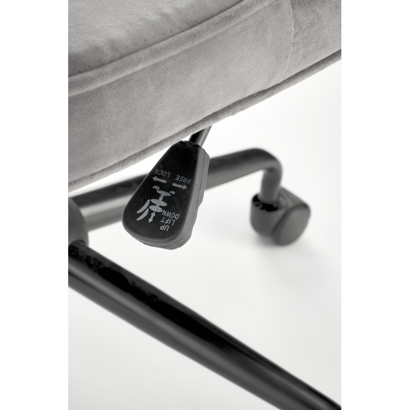 FIDEL fotel gabinetowy popielaty