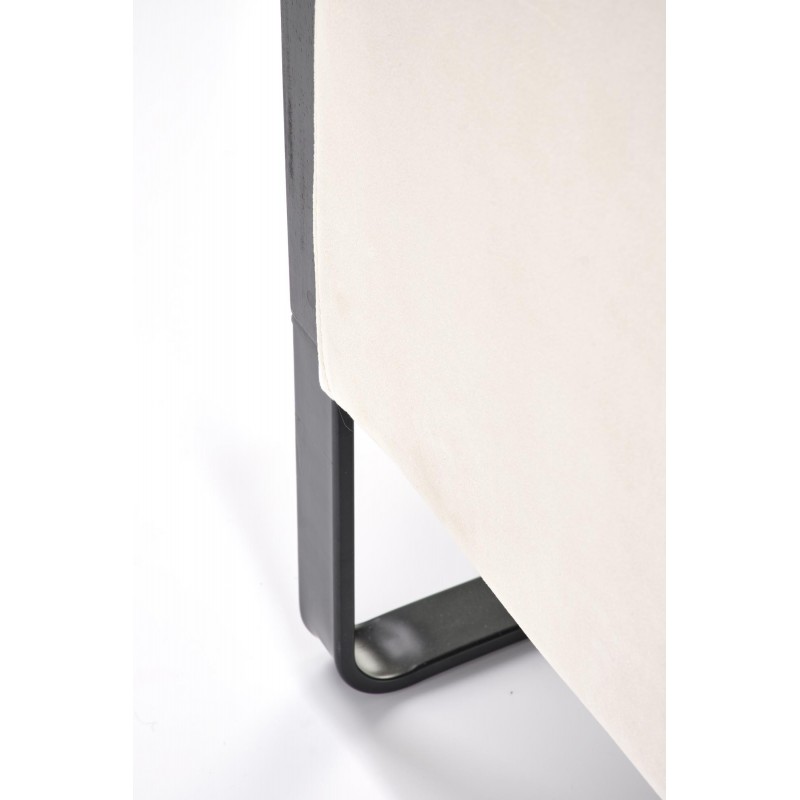 Naturalny fotel wypoczynkowy Fable czarny/naturalny