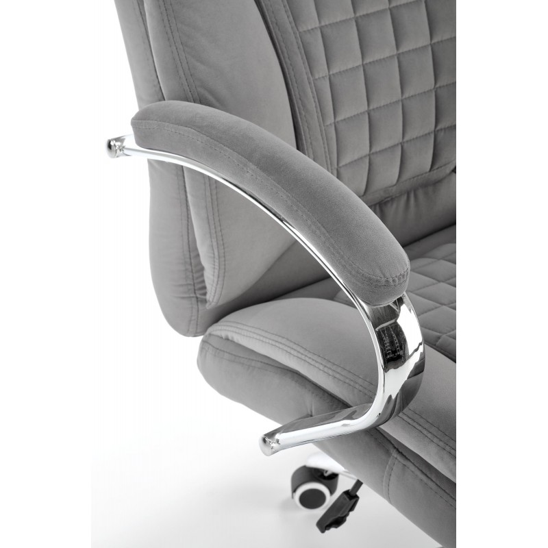 KING 2 fotel gabinetowy, tkanina popielaty