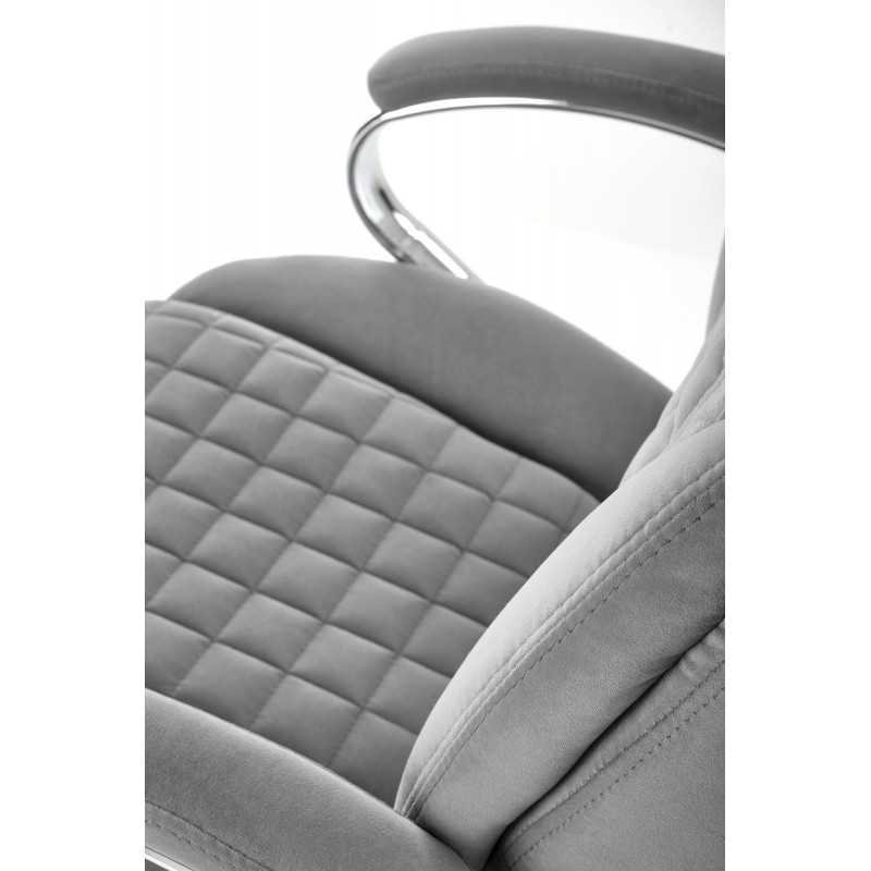 KING 2 fotel gabinetowy, tkanina popielaty