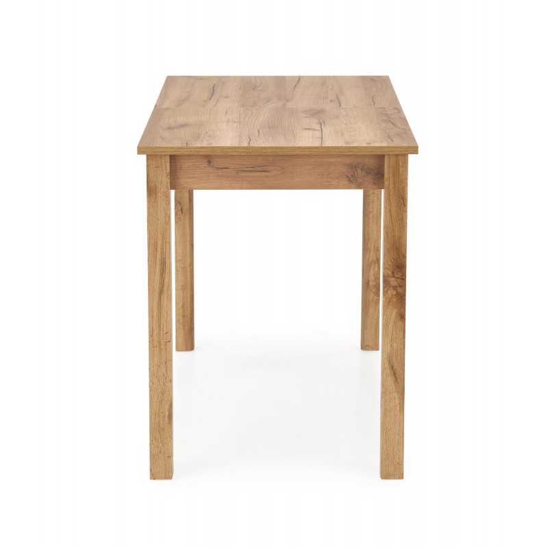 GINO stół rozkładany blat - dąb craft, nogi - dąb craft