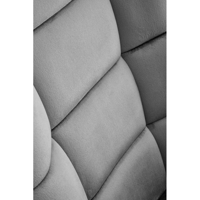 Fotel bujany Skye popielaty/czarne nogi