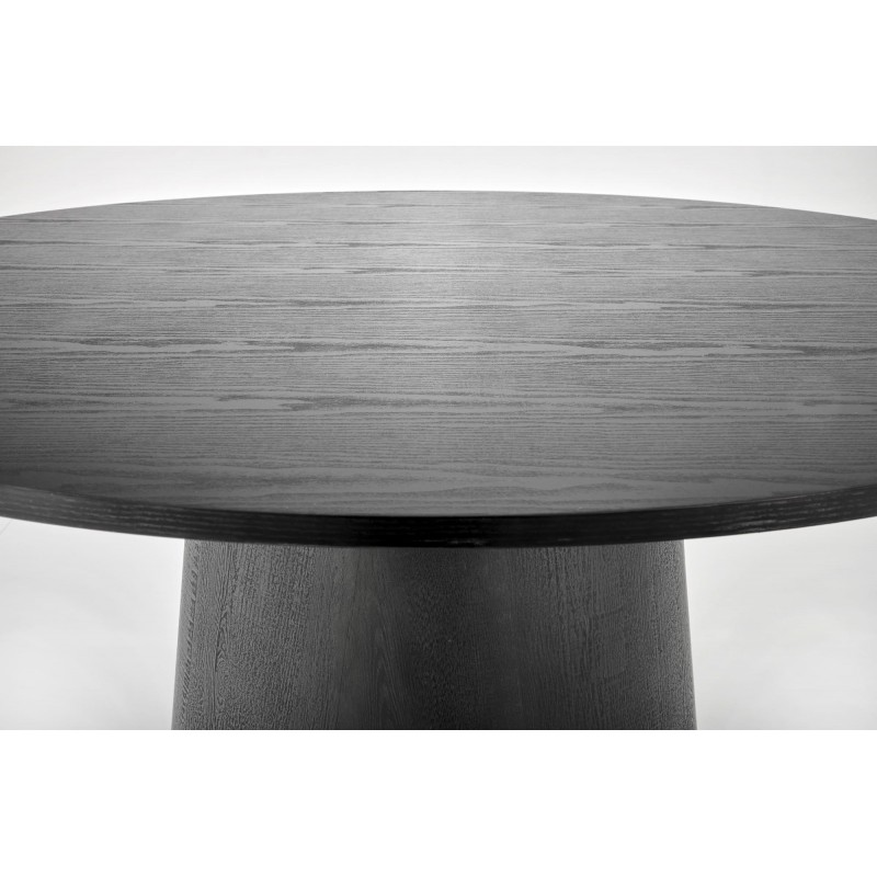 GINTER stół okrągły, czarny