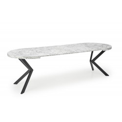 PERONI stół rozkładany biały marmur - czarny