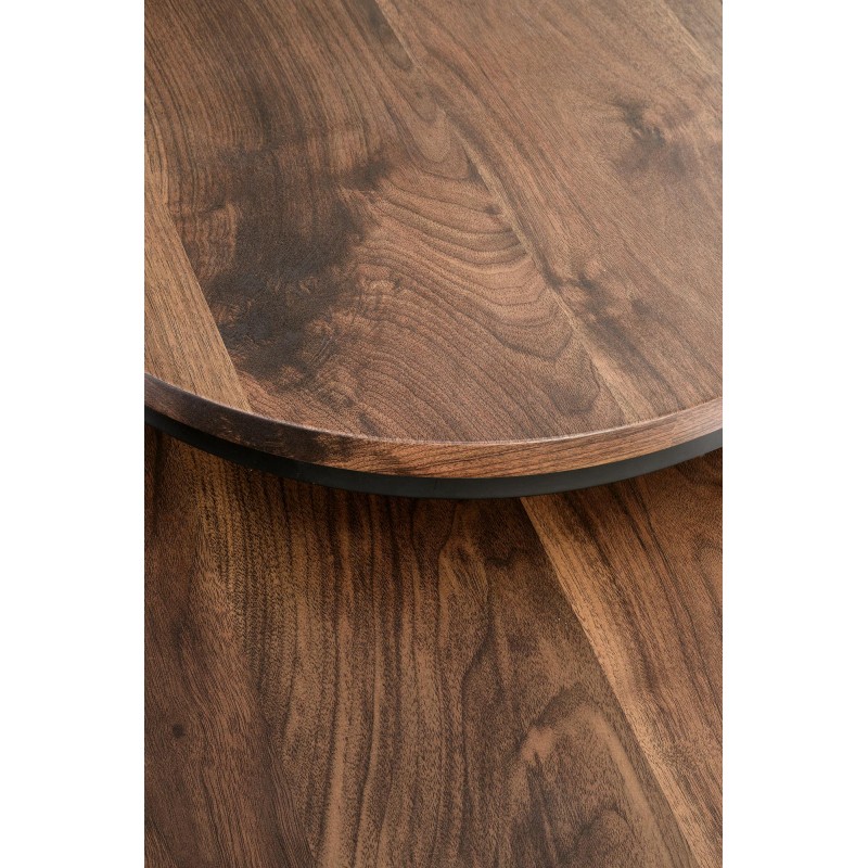 OREO zestaw dwóch ław orzechowy / czarny