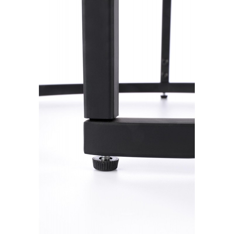 OREO zestaw dwóch ław orzechowy / czarny